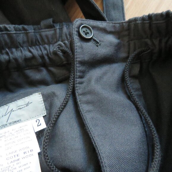 YOHJI YAMAMOTO AW16 Wool Bondage Pants in Black - Men's Size 2 / 30 In Waist - Picture 15 of 16